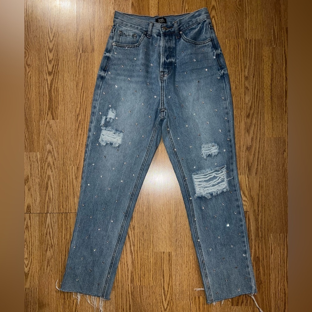 Simple Society Rhinestone Jeans - Picture 2 of 7